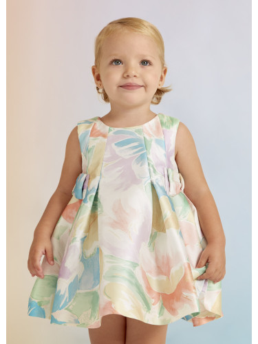 Бебешка рокля с флорален принт в пастелни цветове Abel & Lula
