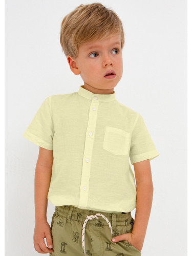 Детска ленена риза за момче в жълт цвят Mayoral