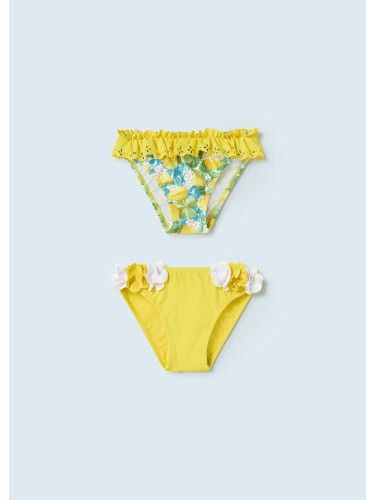 Бебешки комплект бански за момиче в жълт цвят Mayoral