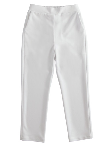 Детски спортно-елегантен панталон в бял цвят iDO