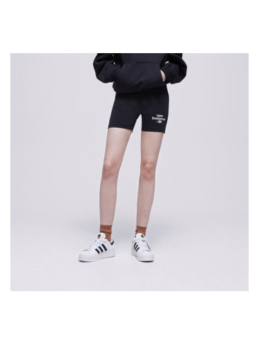 New Balance Шорти Nb Essentials Biker Shorts дамски Дрехи Къси панталони WS31504BK Черен