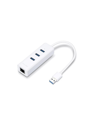 Хъб USB към 3 x USB и Gigabit Ethernet TP-Link (UE330)