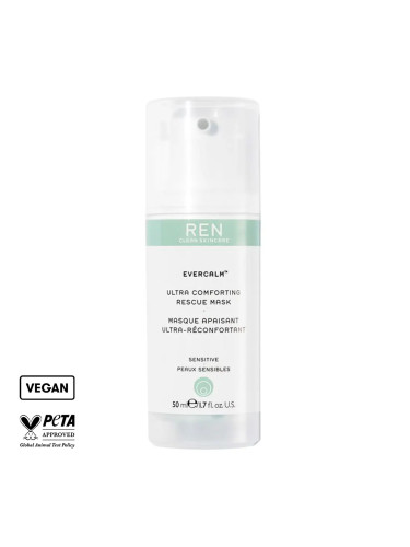 Маска за лице упокоява хидратира REN Evercalm Ultra Comforting Rescue Mask