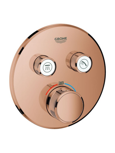 Термостатичен вграден кран 2 изхода Grohe Ι-Bronze Glossy