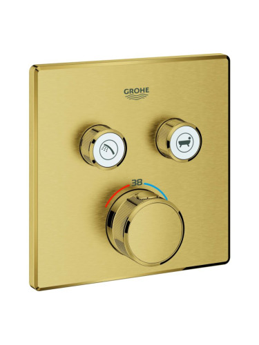 Термостатичен вграден кран 2 изхода Grohe ΙΙ-Gold Mat