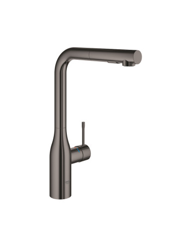 Кухненски кран Grohe Essence New със спирала-Anthracite Glossy