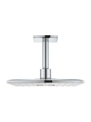 Ceiling Душ глава с рамо Grohe Rain Душ Smart Active ΙΙ-Silver-White