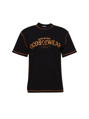 GCDS Тениска 'ISLAND'  оранжево / черно