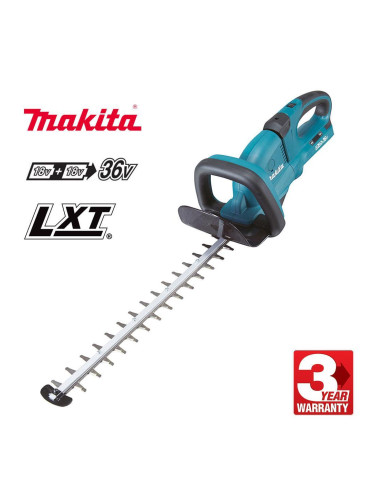 Храсторез акумулаторен Makita DUH551Z, 18+18V, LXT, 55 см нож