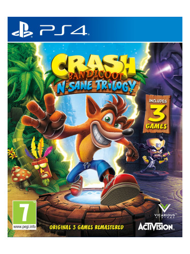 Игра Crash Bandicoot N. Sane Trilogy за PlayStation 4