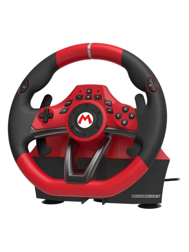  Волан с педали Hori Mario Kart Racing Wheel Pro Deluxe, за Nintendo Switch/PC