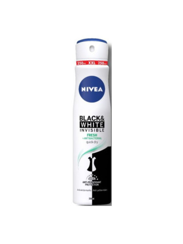 NIVEA BLACK & WHITE INVISIBLE FRESH Дезодорант спрей XL 250м