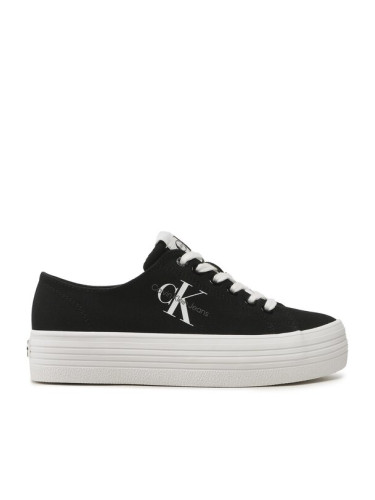 Calvin Klein Jeans Гуменки Vulc Flatform Essential Mono YW0YW01030 Черен