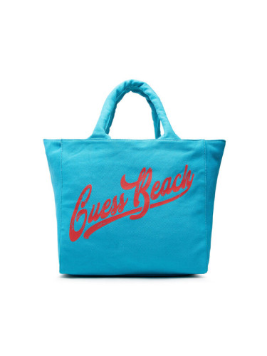 Guess Дамска чанта Canvas Beach Bag E2GZ03 WO00F Син