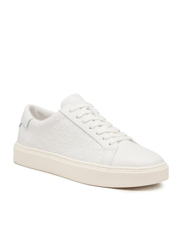 Calvin Klein Сникърси Low Top Lace Up Mono Hf HM0HM01068 Бял