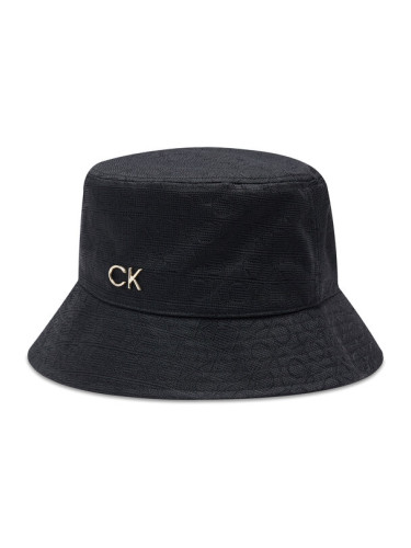 Calvin Klein Капела Bucket Monogram Jacquard K60K610019 Черен