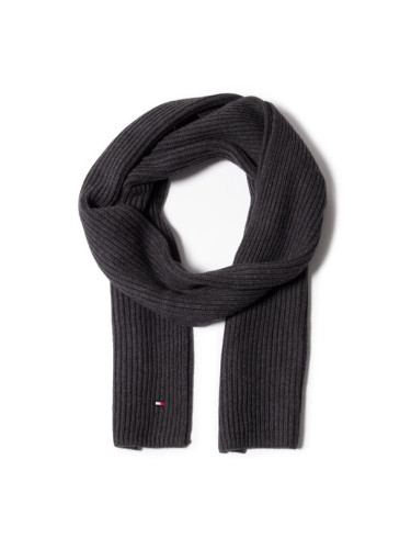 Tommy Hilfiger Зимен шал Pima Cotton Scarf AM0AM06546 Сив