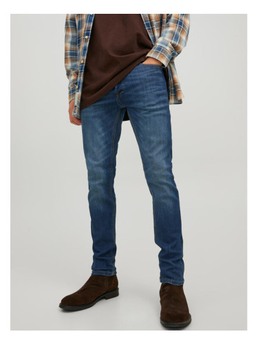 Jack&Jones Дънки Glenn 12224987 Тъмносин Slim Fit