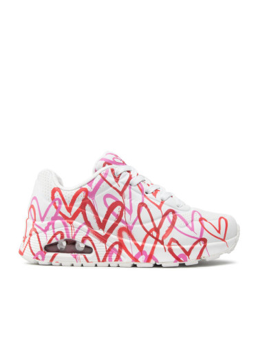 Skechers Сникърси Uno Spread The Love 155507/WRPK Бял