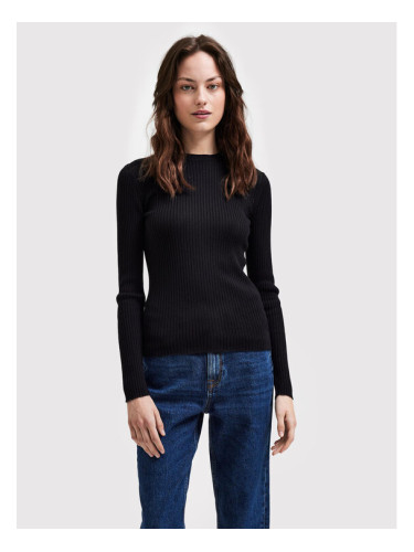Selected Femme Пуловер Lydia 16085202 Черен Slim Fit