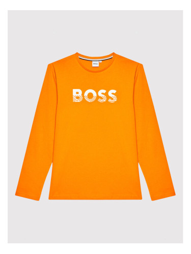 Boss Блуза J25M15 S Оранжев Regular Fit