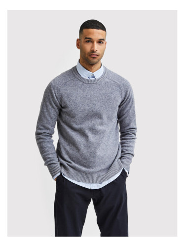 Selected Homme Пуловер New Coban 16079780 Сив Regular Fit