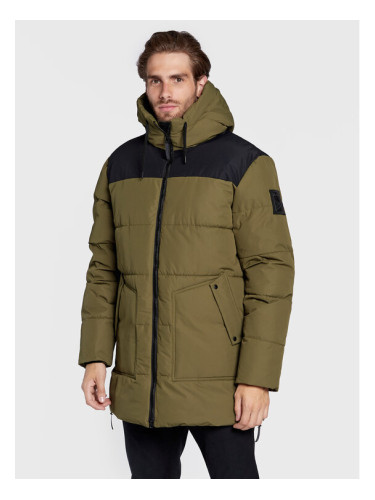 Halti Зимно палто Linjat 065-0419 Зелен Regular Fit