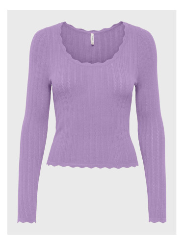 ONLY Пуловер Dee 15259708 Виолетов Regular Fit