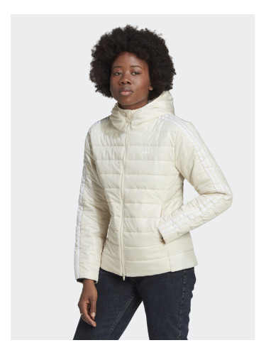 adidas Преходно яке Premium HK5251 Бежов Slim Fit