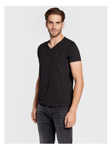 Tommy Hilfiger Тишърт Core Stretch MW0MW27540 Черен Slim Fit