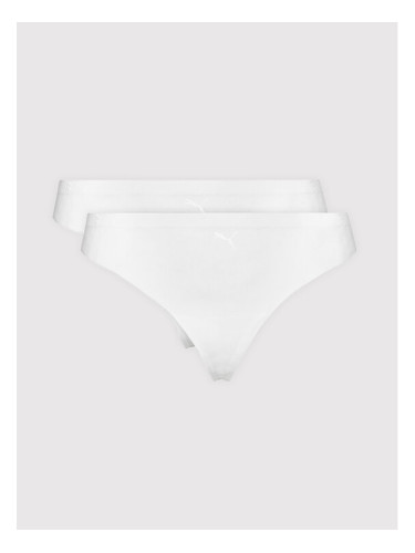 Puma Комплект 2 чифта прашки 935021 Бял