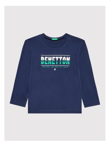 United Colors Of Benetton Блуза 3I1XG104D Тъмносин Regular Fit