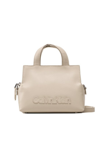 Calvin Klein Дамска чанта Ck Neat Tote Sm K60K610443 Бежов