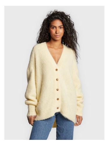 American Vintage Пуловер Foubay FOU19AH22 Жълт Relaxed Fit
