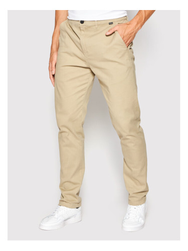 Hurley Текстилни панталони Worker Icon MPT0000990 Бежов Slim Fit