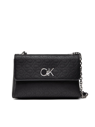 Calvin Klein Дамска чанта Re-Lock Ew Conv Xbody Perf K60K609396 Черен