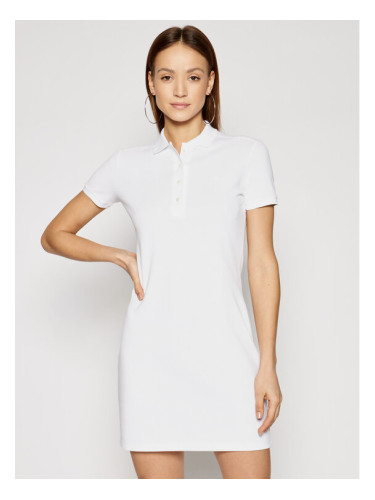 Lacoste Ежедневна рокля EF5473 Бял Slim Fit