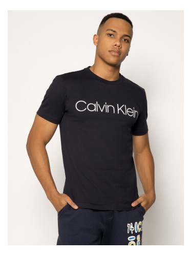 Calvin Klein Тишърт Logo K10K104063 Тъмносин Regular Fit