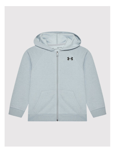 Under Armour Суитшърт Ua Rival Cotton Full Zip 1357613 Сив Loose Fit