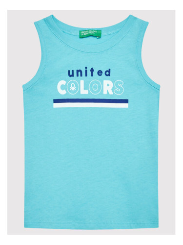 United Colors Of Benetton топ 3I1XGH002 Син Regular Fit