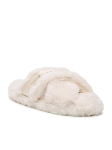 Tommy Hilfiger Пантофи Fur Home Slippers Wiht Straps FW0FW06889 Бежов