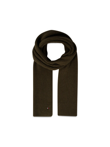 Tommy Hilfiger Шал Essential Flag Knitted Scarf AM0AM10365 Каки