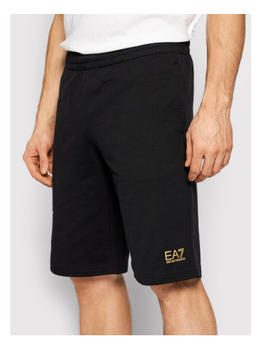 EA7 Emporio Armani Спортни шорти 8NPS02 PJ05Z 0208 Черен Regular Fit