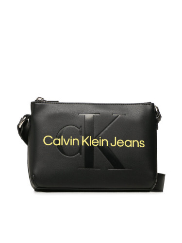 Calvin Klein Jeans Дамска чанта Sculpted Camera Pouch2I Mono K60K610681 Черен