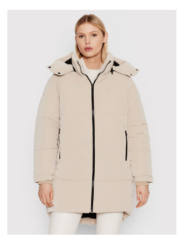 Calvin Klein Jeans Зимно яке J20J216873 Бежов Oversize