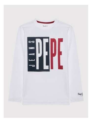 Pepe Jeans Блуза Aaron PB503177 Бял Regular Fit