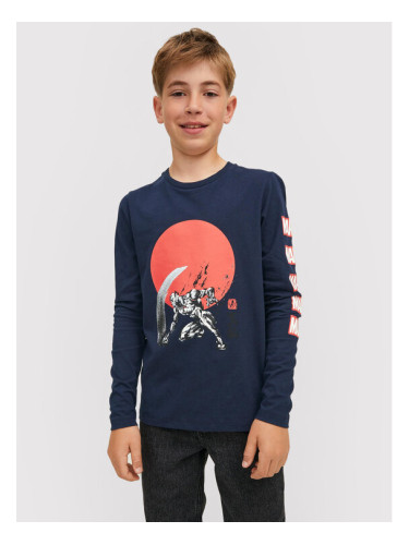 Jack&Jones Junior Блуза MARVEL 12217803 Тъмносин Regular Fit