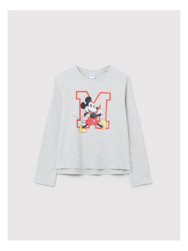 OVS Блуза MICKEY & FRIENDS 1433576 Сив Regular Fit