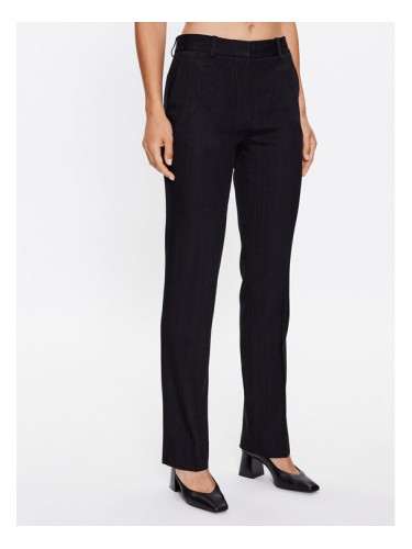 Victoria Victoria Beckham Текстилни панталони 1322WTR003728B Черен Regular Fit