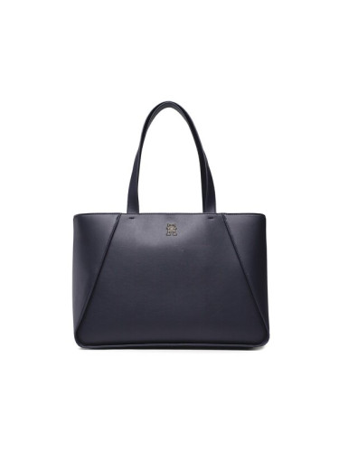 Tommy Hilfiger Дамска чанта Th Casual Tote AW0AW14176 Тъмносин